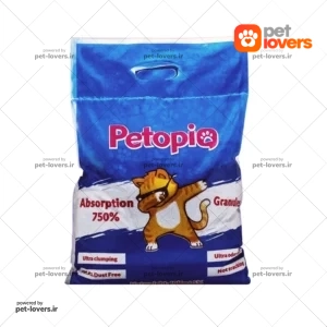 خاک بستر گربه پتوپیا petopia ساده وزن 10 کیلوگرم