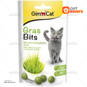 قرص مکمل گربه طعم علف جیم کت Gimcat وزن ۴۰ گرم