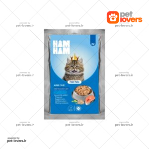 پوچ گربه هام هام با طعم ماهی وزن 75 گرمی