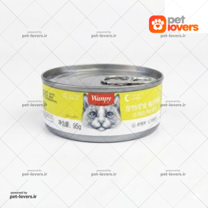 کنسرو گربه ونپی طعم مرغ و جگر گاو وزن 95 گرم