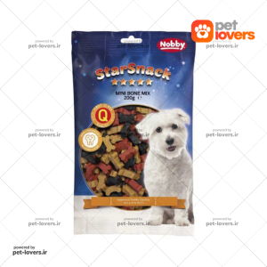 تشویقی سگ اسنک استخوانی نرم نوبی Nobby Star Snack Mini Bone Mix  وزن 200 گرم