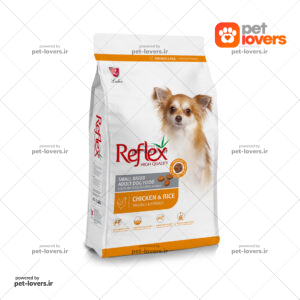 غذا خشک سگ نژاد کوچک طعم مرغ و برنج رفلکس Reflex وزن 1 کیلوگرم (فله ویژه پت لاورز)