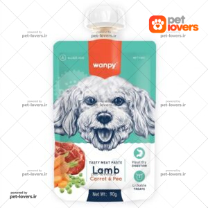 پودینگ سگ با طعم بره و هویج ونپی Wanpy وزن 90 گرم