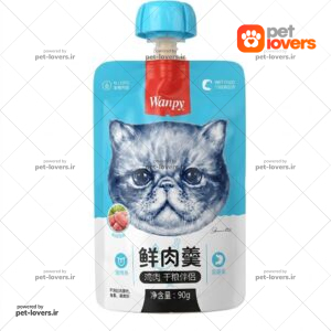 پودینگ گربه با طعم مرغ ونپی Wanpy وزن 90 گرم