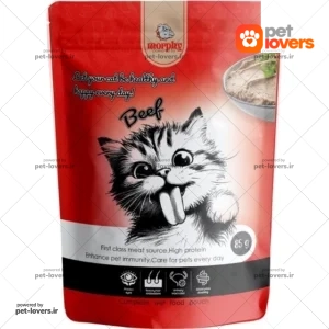 پوچ گربه طعم گوشت مورفی Morphy وزن 85 گرم