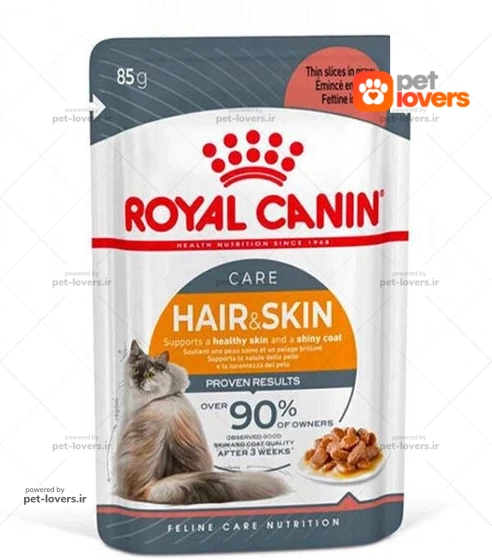 پوچ گربه پوست و مو رویال کنین Royal Canin وزن ۸۵ گرم