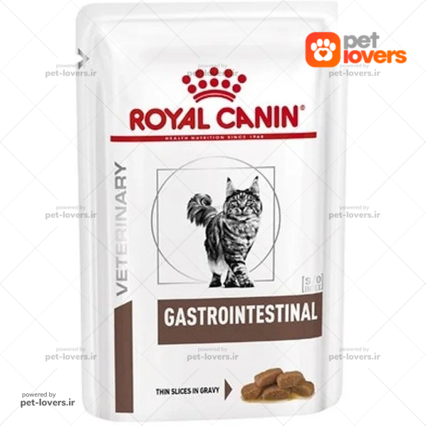 غذای پوچ گربه بالغ مدل گاسترو اینتستینال رویال کنین وزن ۸۵ گرم