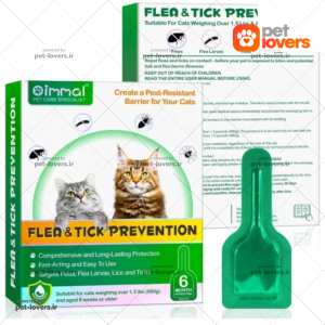 قطره ضد کک و کنه گربه اویمال Oimmal Flea & Tick Prevention حجم 60 میلی لیتر