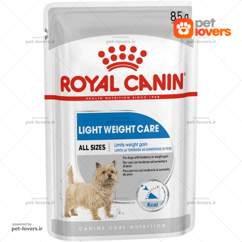 پوچ سگ بالغ مدل Light Weight Care رویال کنین ۸۵ گرم