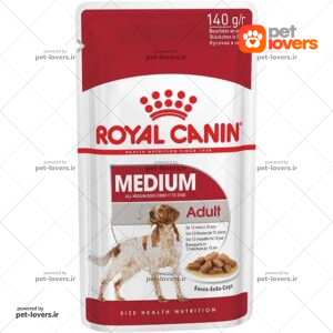 پوچ سگ مدل Medium Adult رویال کنین وزن ۱۴۰ گرم