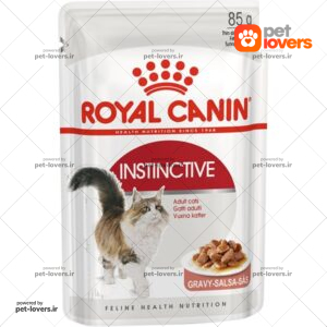 پوچ گربه مدل Instinctive با طعم گوشت رویال کنین وزن ۸۵ گرم