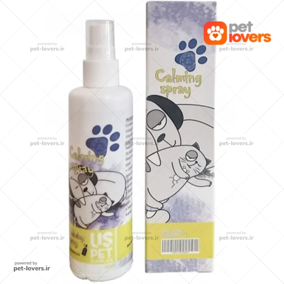 اسپری آرامبخش سگ و گربه یو اس پت US pet حجم ۱۲۰ میلی لیتر