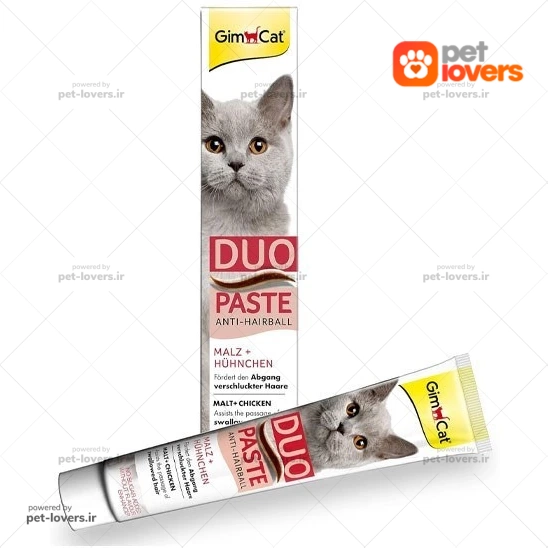 خمیر مالت گربه مدل آنتی هربال طعم مرغ جیم کت Gim Cat وزن ۵۰ گرم