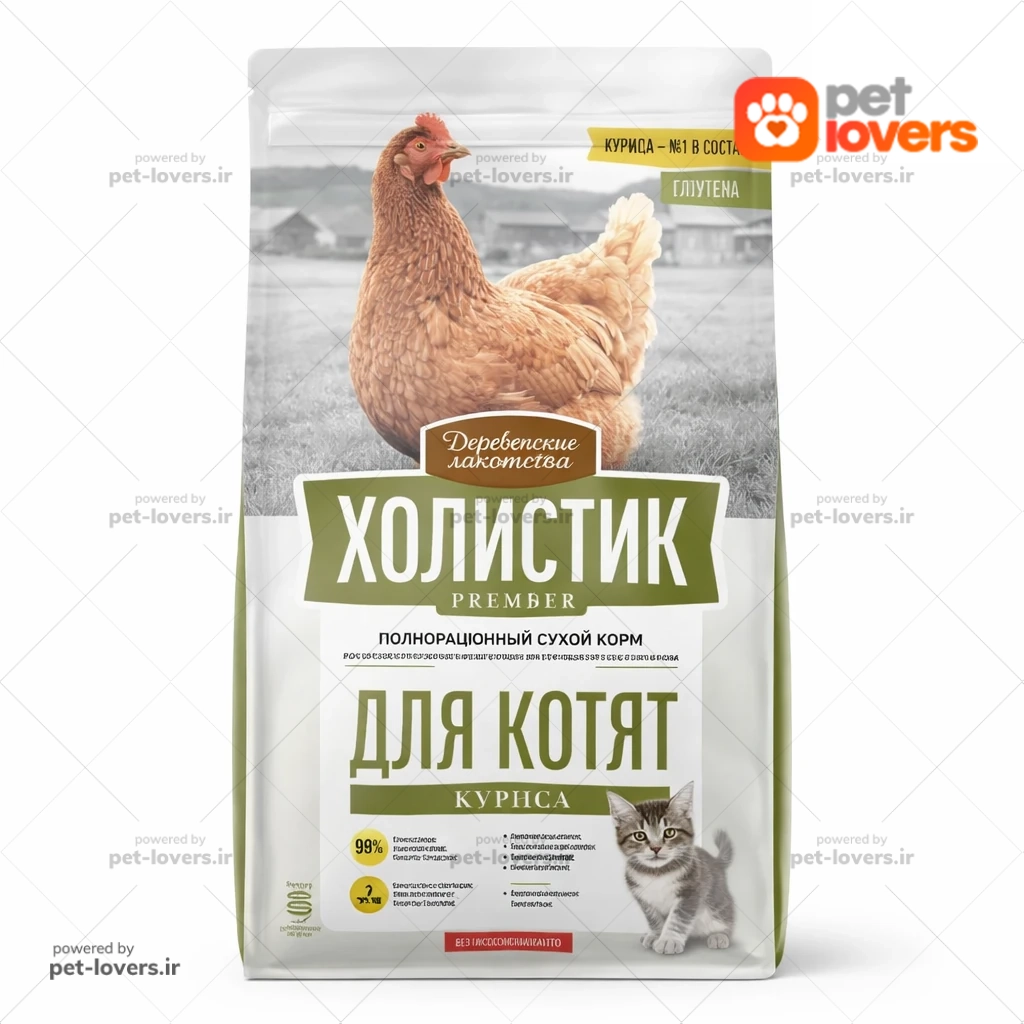 غذا گربه کیتن طعم مرغ کت فست Cat Fest وزن ۲ کیلوگرم