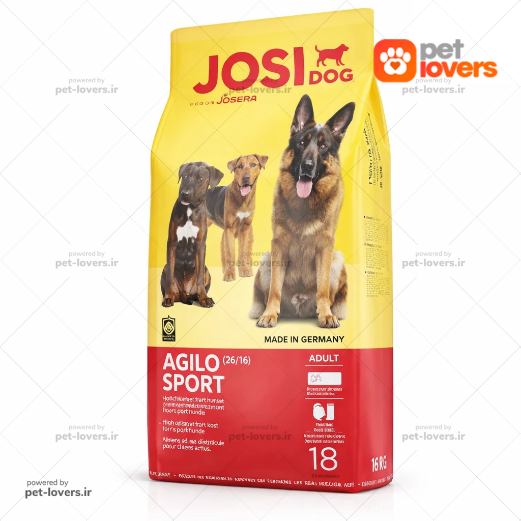 غذای خشک سگ مدل Jusidog Agilo جوسی Josi وزن ۱ کیلوگرم (فله ویژه پت لاورز)