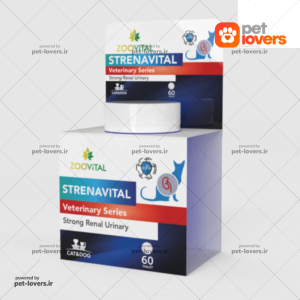 قرص مکمل مجاری ادراری سگ و گربه STRENAVITAL زوویتال Zoovital بسته 60 عددی