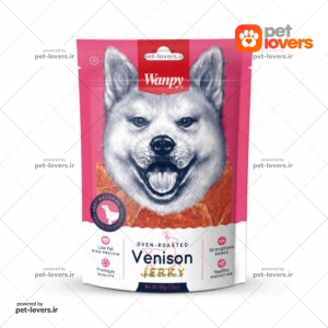 تشویقی سگ با طعم گوشت گوزن Wanpy Venison Jerky ونپی وزن 100 گرم