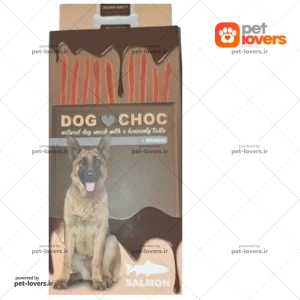 تشویقی سگ میله ای طعم سالمون داگ چاک Dog choc وزن 50 گرم