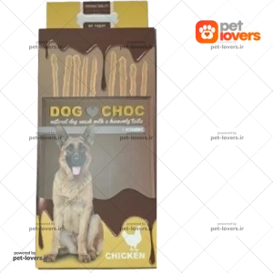 تشویقی سگ میله ای طعم مرغ داگ چاک Dog choc وزن 50 گرم
