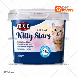تشویقی بچه گربه طعم سالمون و بره تریکسی Trixie Kitty Stars وزن 140 گرم