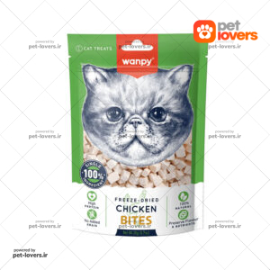 تشویقی گربه با طعم مرغ Wanpy Freeze Dried Bites ونپی وزن 80 گرم