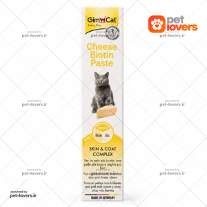 خمیر مالت گربه بیوتین و پنیر جیم کت GimCat Cheese Biotin Paste وزن 50 گرم