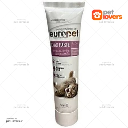 خمیر ریلکس گربه یورو پت Europet وزن ۱۰۰ گرم