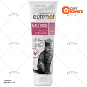 خمیر مالت گربه طعم مرغ یورو پت Europet وزن 100 گرم