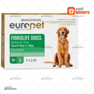 قطره ضد انگل سگ بزرگ یورو پت Europet بسته 4 عددی
