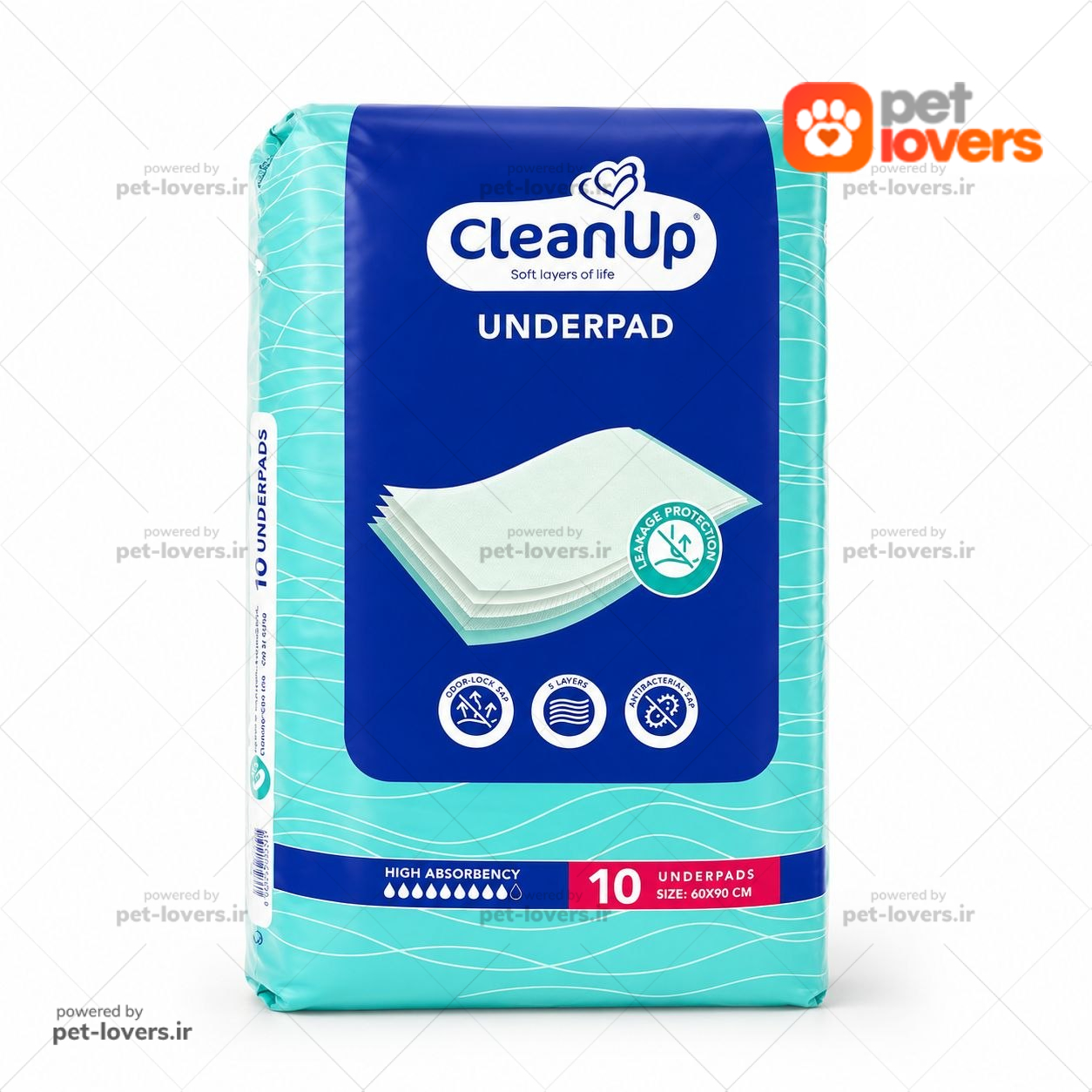 پد بهداشتی گربه و سگ کلین آپ Clean up تعداد ۱۰ عدد