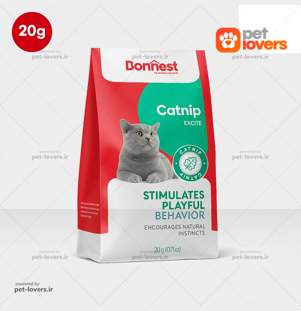 پودر کت نیپ گربه بونست Bonnest وزن ۲۰ گرم
