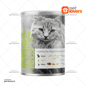 کنسرو پته گربه طعم مرغ و کدو و سالمون يو اس پت USPet وزن 400 گرم