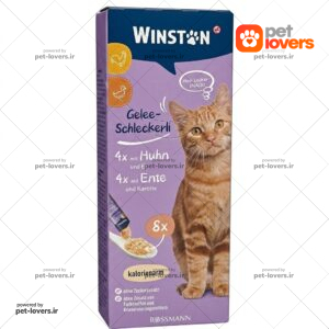 بستنی ژله ای گربه طعم مرغ و اردک Winston وینستون 8 عددی