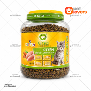 غذای بچه گربه kitten طعم مرغ و روغن ماهی uno اونو 2 کیلو گرم